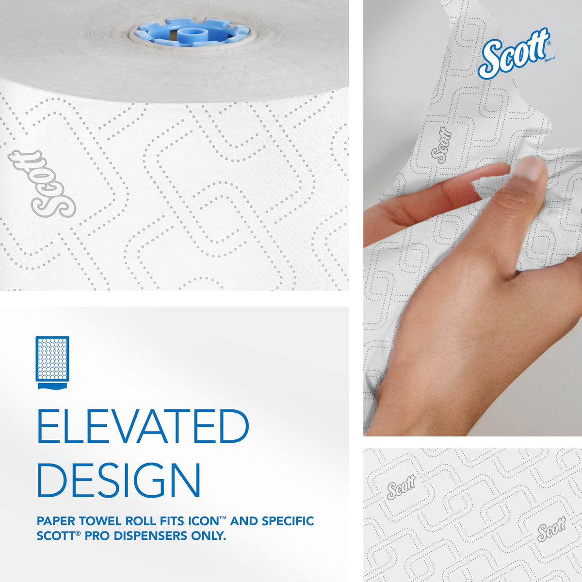 Scott Professional White / 700 Feet (Pack of 6) / Blue Core Paper Towels