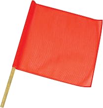NMC National Marker STF1 SAF-T-Flag - Red/Orange, No Diagonal