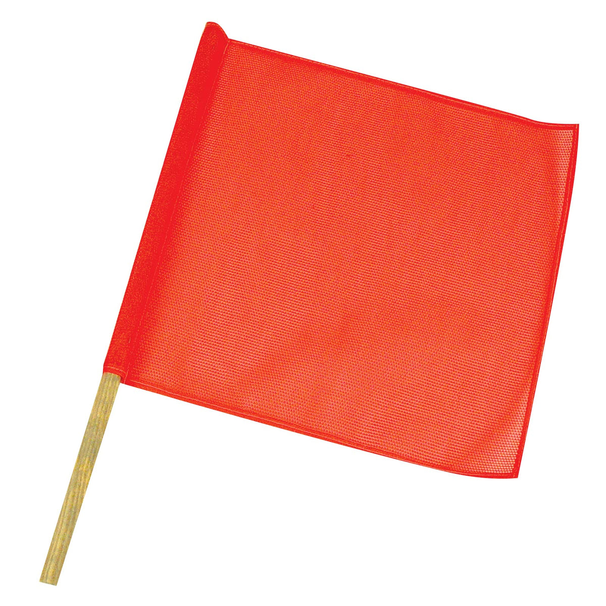 National Marker SAF-T-Flag - Red/Orange by NMC – 18 inches x 18 inches with a 30-inch handle, Plastic, Red/Orange, Model STF1