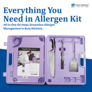 Carlisle FoodService Products Saf-T-Zone Allergen Cooking Kit by San Jamar – One Size, Plastic, Purple, Model ASZ121812SYS