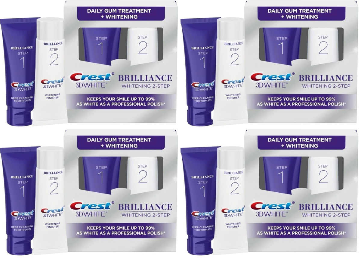 Crest Brilliance Daily / 6.3 Ounce (Pack of 4) / 1 Toothpaste