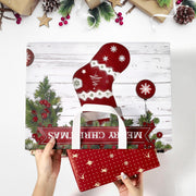 STYPOP Christmas Gift Bags, Extra Large 17 Inch Totes, Set of 12 in Red Green Brown White