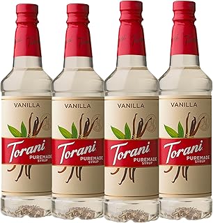 Torani Puremade Vanilla Flavored Drink Syrup, 25.4 fl oz, 4 Pack