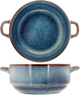 Cosy & Trendy Set of 4 Stoneware Jade Bowls 0.8 Litre Indigo