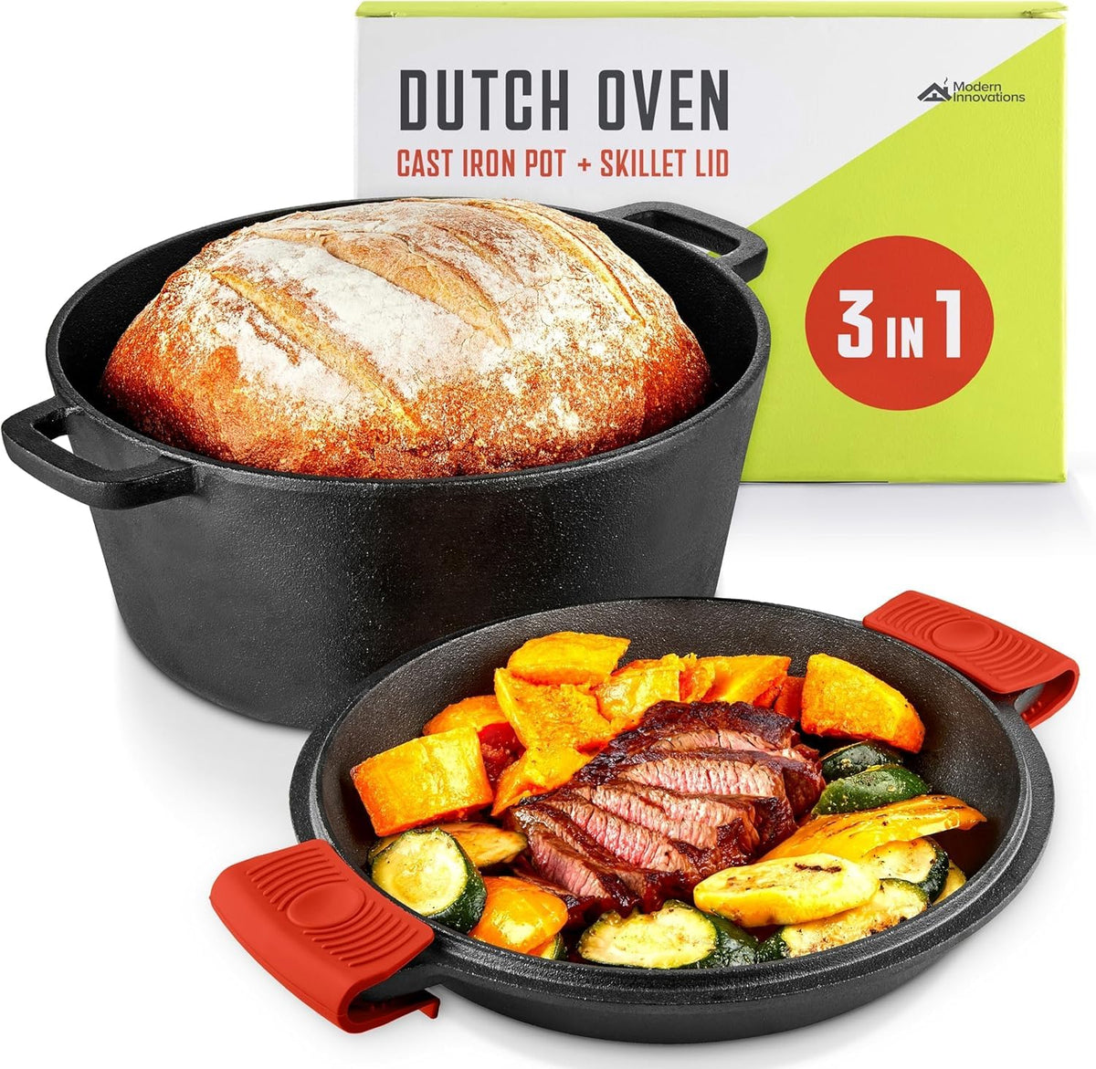 Modern Innovations 1 / 1 Pack / Black Dutch Ovens
