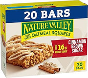 Nature Valley Cinnamon Brown Sugar Soft Baked Oatmeal Squares, 20 ct