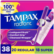 Tampons Multipack by Tampax – Regular/Super, Model Radiant
