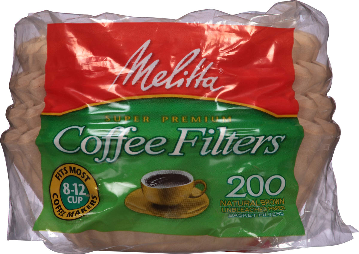8-12 Cup Basket Coffee Filters by Melitta – 8 to 12 Cup, Paper, Model 62957
