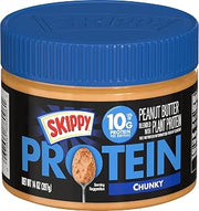 SKIPPY Peanut Butter Blended with Plant Protein, Chunky, 14 Ounce (Pack of 6), 84 Ounce