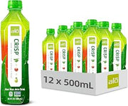ALO Aloe Vera Drink, CRISP (Fuji Apple + Pear), 16.9 FL Oz, 12pk