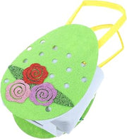 Hemobllo Easter Egg Handheld Bag, Non Woven Candy Tote Green | Portable Design, Lightweight Carry, Rational Capacity for Cookies and Eggs