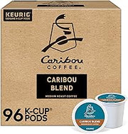Caribou Coffee Caribou Blend Keurig Single-Serve K-Cup Pod, Medium Roast Coffee, 96 Count