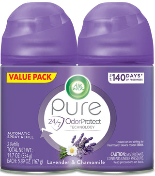 Automatic Air Freshener Spray Refill by Air Wick – 11.78 Ounce (Pack of 1), Liquid, Purple, Model 85595