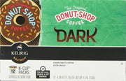 Dark Keurig Single-Serve K-Cup Pods by The Original Donut Shop – 12 Count (Pack of 6), Model COMINHKPR71036