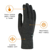 Magic Gloves With Touchscreen Technology by Timberland – One Size, Acrylic, Green, Model T100353