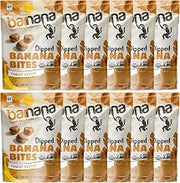 Organic Chewy Dipped Banana Bites by Barnana – 3.5 Ounce (Pack of 12), Peanut Butter, Pack of 12