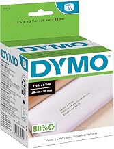 DYMO Authentic LW White Mailing Address Labels, for LabelWriter Label Printers, 1-1/8" x 3-1/2", 2 Rolls of 350 (Pack of 10)