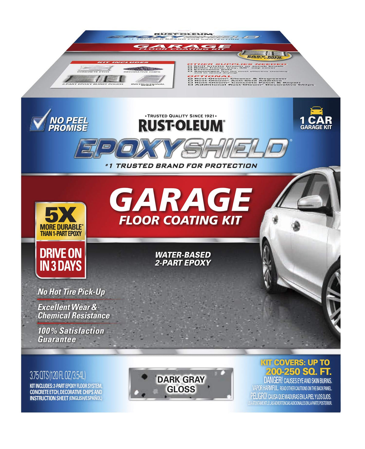 Rust-Oleum 1 Car / Dark Gray / Epoxy Coating Kit Coatings