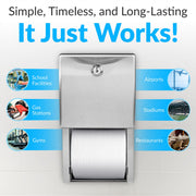 Bobrick Stainless Steel / Surface Mount / 6.06" Width x 5.94" Depth x 11" Height Toilet Paper Holders