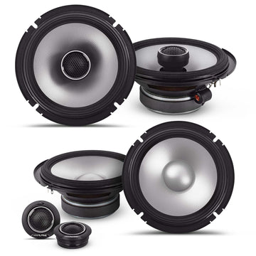 S2-S65/S2-S65C, S Series 6.5" 2-Way Hi-Res Speakers Bundle by Alpine – Polypropylene, Glass Fiber, Mica, Plastic, Model AL-S2-S65+S2-S65C