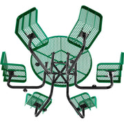 Global Industrial Green / 46" Dia. x 29" H / Industrial Picnic Tables