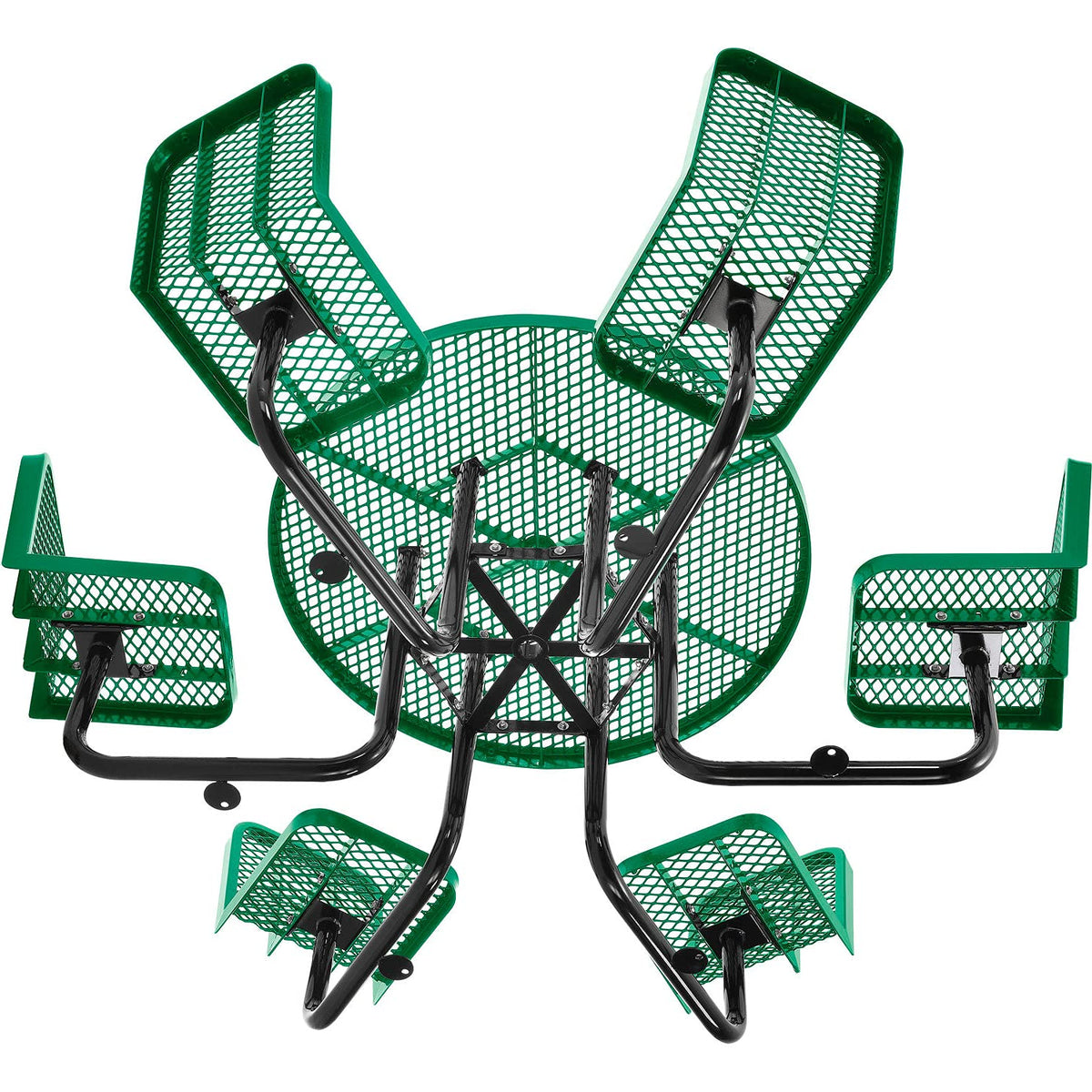 Global Industrial Green / 46" Dia. x 29" H / Industrial Picnic Tables
