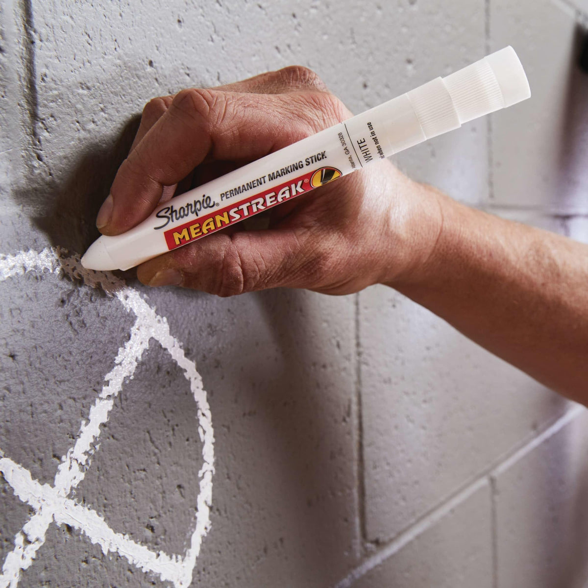 Pro Mean Streak Permanent Marking Stick by Sharpie – 1 Count (Pack of 4), White, Pack of 4, Model 85118PP4PK