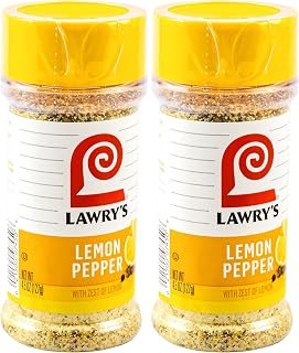 Lawry's Lemon Pepper with Zest of Lemon, 4.5 oz (Pack of 2)