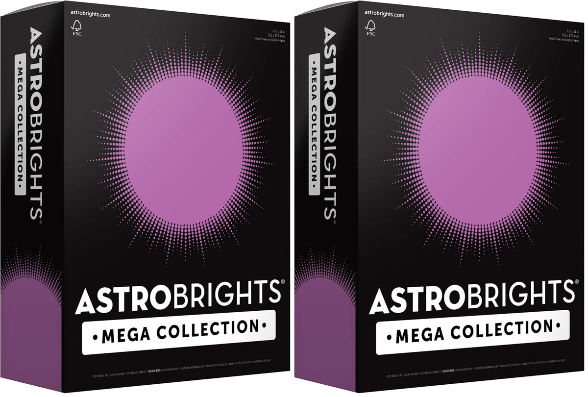 Astrobrights 320 Count (Pack of 2) / Cardstock / Bright Purple Colored Paper