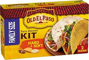 Old El Paso Hard & Soft Taco Dinner Kit, Family Size, 2 Kits, 21.2 oz