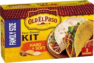 Old El Paso Hard & Soft Taco Dinner Kit, Family Size, 2 Kits, 21.2 oz