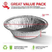 Stock Your Home 50 Pack (3 Inch) / Silver / 50 Pack Pie Pans