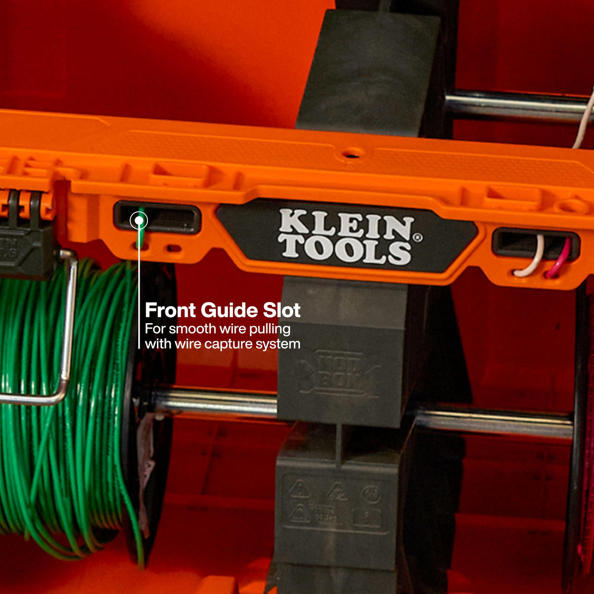 KLEIN TOOLS Wire Spool Dispenser / Orange / 120.0 pounds Tool Bags