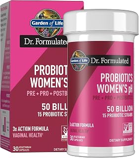 Garden of Life Dr Formulated Once Daily 3-in-1 Complete Prebiotics,Postbiotics&Probiotics for Women,PRE+PRO+POSTBIOTIC Supplement for Women’s Digestive,Immune& Vaginal Health, 30 Count (Pack of 6)