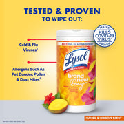 Disinfecting Wipes by Lysol – 80 Count (Pack of 1), White, Model 97181CT
