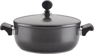 Farberware 120 Limited Edition Stainless Steel Casserole Dish/Casserole Pan with Lid - 4 Quart, Pewter Gray