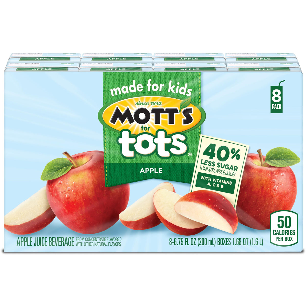 for Tots Apple by Mott's – 6.75 Ounce (Pack of 8), Pack of 8