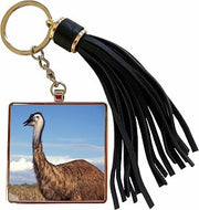 3dRose Australia, Emu, flightless bird-AU02 SWE0005 - Stuart Westmorland Tassel Key Chain