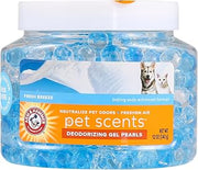 Arm & Hammer Pet Scents Deodorizing Gel Beads, Fresh Breeze, 12 Oz | Long-lasting odor control for rooms, closets, and small spaces, no plug-in or spray needed