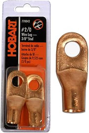 Hobart 770042 Cable Size 2/0 - Stud Size 3/8-Inch Cable and Wire Lug