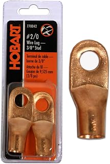 Hobart 770042 Cable Size 2/0 - Stud Size 3/8-Inch Cable and Wire Lug