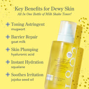 Milk Shake Hydrating Toner & Face Mist (8.1 fl oz) + Oh! Mega Milky Oil Facial Oil (1 fl oz) by Beekman 1802 – Pack of 2