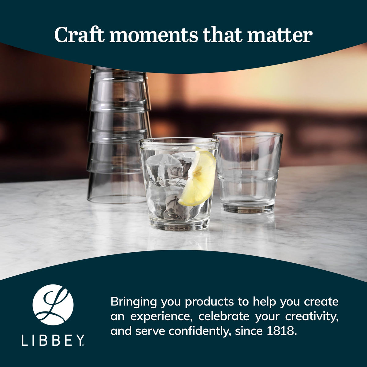 Libbey Stacking Rocks / 9 oz / Modern Tumblers & Water Glasses