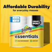 Essentials Select-A-Size Paper Towels by Bounty – 6 Rolls (108 Sheets), Paper, White, Model 30772110959