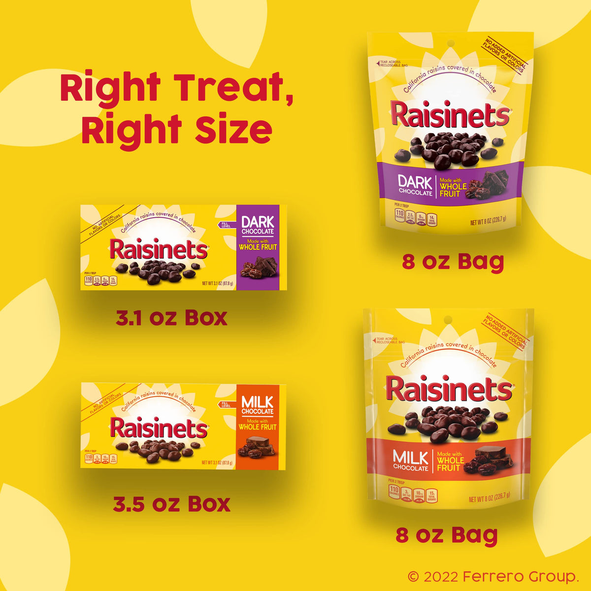 Raisinets Milk Chocolate / 8 Ounce (Pack of 8) / Chocolate Fruit