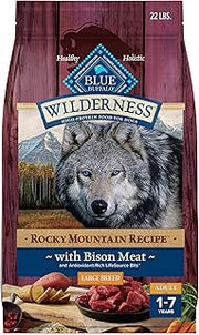 Blue Buffalo Wilderness Rocky Mountain Recipe Bison Large Dog Food, 22 lb