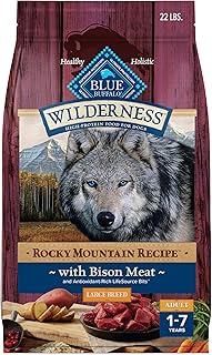 Blue Buffalo Wilderness Rocky Mountain Recipe Bison Large Dog Food, 22 lb