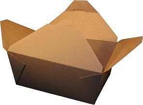 100460 Eco-Box Food Tray, #4 Kraft (Pack of 160)