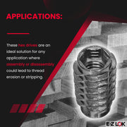 E-Z LOK 5/16"-18 Internal Threads, 0.984" / Silver / (Pack of 25) Threaded Inserts
