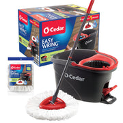 O-Cedar Easywring Spin Mop & Bucket + 1 Extra Refill / Spin Mop with 1 Extra Refill (2 total) / Spin Mop Buc Mops & Bucket Sets